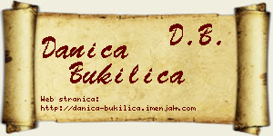 Danica Bukilica vizit kartica